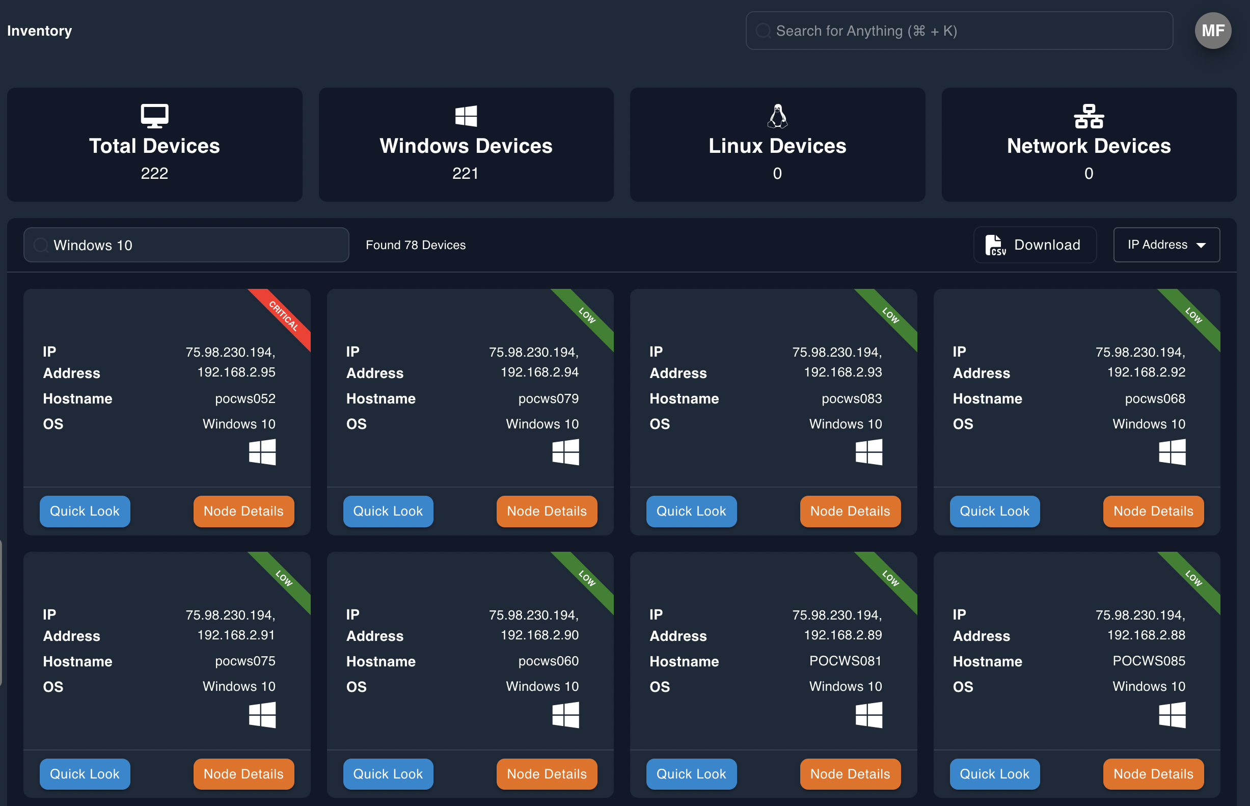 Asset Management - Locate Devices